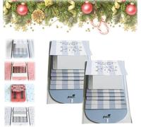 2026 New Gift Card Booklet, Handmade Waterfall Christmas Card Booklet, Handmade Holiday Voucher Holder, DIY Trend Wow Note Holder, Holiday Party Surprise Gift for Loved Ones(2*Blue)