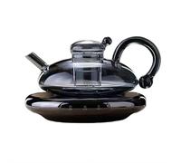 2026 New Glass Teapot with Warmer, 20oz Filtration Teapot Set, Automatic Electric Kettle with Tea Infuser, Teapot Set Gifts for Tea Lovers