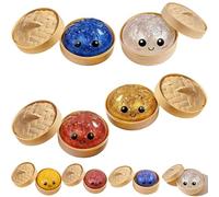 2026 New Glitter Dumpling Squishy - Glitter Dumpling Squishy Box, Dumplings Squi shy, Soft Squeeze Decompression Dough for Stress Relief and Sensory Play, Anxiety Relief Fidget Toys B+C+D)
