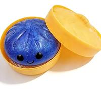 2026 New Glitter Dumpling Squishy - Squishy Dumpling Toy Glitter for Stress Relief, Dumplings Toy for Everyone (Blue)