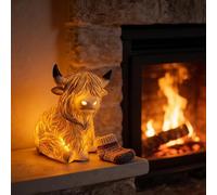 2026 New Highland Cattle Lamp,Cozy Highland Table Lamp,Cute Cow Night Light,Bull Table Lamps Rustic Farmhouse Home Decor for Bedroom Nursery Living Room Shelf & Birthday Surprises (A-8 * 9.8 * 12.5)