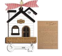 2026 New Home Gift, House Moving Celebration, Housewarming Present, Housewarming Gift Ideas, Decor Accessory, House Warming Gifts for Women Couple, New Home Ornament (2026-A1)