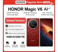 2026 New HONOR Magic V6 Global Version 5G Smartphone Snapdragon 8 Elite Gen 5 120Hz Foldable OLED Screen 6660mAh 80W SuperCharge 16GB 1TB White