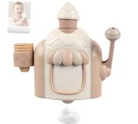 2026 New Ice Cream Foam Maker, Bath Toy Ice Cream Foam Maker, with Powerful Suction, Inspire Child's Fun,Make Bath Time Become Happy, for Grandkid, Boys & Girls (Yellow)