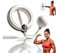 2026 New Infinity Arm Hoop for Flabby Arms,trimmers for flabby arms infinity hoop, Smart Flabby Arm Exerciser with Digital Tracker,360° Hand-Crank Forearm Trainer for Women Men Home Workout (White A)