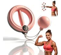 2026 New Infinity Arm Hoop for Flabby Arms,trimmers for flabby arms infinity hoop, Smart Flabby Arm Exerciser with Digital Tracker,360° Hand-Crank Forearm Trainer for Women Men Home Workout (Pink A)