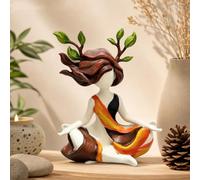 2026 New Inner Harmony Sculptural Figurine, Resin Zen Figurine Statue, Serenity Growth Inner Harmony Meditation Sculpture, Relaxation Gift for Stress Relief, for Living Room Bedroom Yoga Room Decor