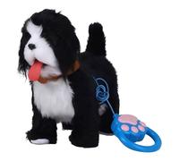 2026 New Interactive Robot Dog, Realistic Walking Robot Puppy with Leash, Voice Mimic & Lifelike Sounds, Soft Plush Electronic Pet with Wags Tail Motion for Kids Gift