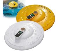 2026 New IPX7 Floating & Rechargeable Bait Bucket Aerator, Portable Channel Aquarium Aerator & Inflator, Ultra-Quiet Bubble Generator for Fish Tank, Bait Bucket, Fishing Trips Live (Yellow+White)