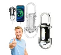 2026 New Keychain Flashlight Waterproof Light, 2 in 1 Flashlight and Power Bank, 6000 Lumens Super Bright, 5 Light Modes Portable Rechargeable Bright Keychain Flashlight for Outdoor Emergency (B-2Pcs)
