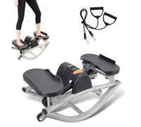 2026 New Lateral Rocking Stepper Side to Side, Home Workout Fitness Machine with Resistance Band & Digital Display - Tracks Time/Reps/Calories for Legs/Glutes/Abs (1PCS)