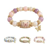 2026 New Limited Edition Bluebird Blessing Bracelet, an inspiring beaded bracelet featuring the power of the hummingbird, a blessing for women's jewelry in summer and spring. (Stile 2)