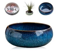 2026 New Lotus Bowl Planter, Lotus for Planting in Water, Creative Hydroponic Planter, Ceramic Flower Bowl for Indoor Plants, Large Caliber Flow Glaze Non-Porous Hydroponic Container (Style A)