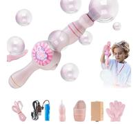 2026 New Magic Bubble Wand - Elastic Bubble Fog Wands, Childhood Infinite Smoke Bubbles Machine Elastic Magic Wand-Gift Box Set, Colorful Bub-Ble Machines Lightweight Design for Outdoor Fun(White)