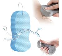 2026 New Magic Exfoliating Bath Sponge, Upgrade 3D Super Soft Exfoliating Bath Sponge Skin Friendly Reusable, Super Soft Exfoliating Bath Sponges for All Skin Types (Blue)