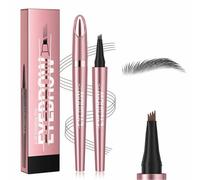 2026 New Magic Eyebrow Microblading Pen,4 Tipped 3D Waterproof Microblading Brow Pencil,Contouring Eyebrow Tint Pen,Natural Long-Lasting,Precision Micro-fork Tip for Fine Hair-like Strokes(03)