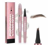 2026 New Magic Eyebrow Microblading Pen,4 Tipped 3D Waterproof Microblading Brow Pencil,Contouring Eyebrow Tint Pen,Natural Long-Lasting,Precision Micro-fork Tip for Fine Hair-like Strokes(06)