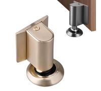 2026 New Magnetic Door Stoppers for Bottom of Door, Security Doorstopper for Inside Door, Heavy Duty Adhesive Door Stop Wedge Door Catch Holder to Keep Door Open (Beige) Brushed Gold