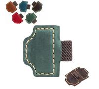 2026 New Magnetic Leather Pen Holder Bookmark, Personalized Bookmarks, Customized Gifts for Readers (Green,R)