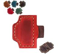 2026 New Magnetic Leather Pen Holder Bookmark, Personalized Bookmarks, Customized Gifts for Readers (Red,R)