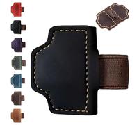 2026 New Magnetic Leather Pen Holder Bookmark, Secure Clip, Premium Reading & Organization Accessory for Book Lovers and Professionals (Black,C)