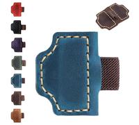 2026 New Magnetic Leather Pen Holder Bookmark, Secure Clip, Premium Reading & Organization Accessory for Book Lovers and Professionals (Blue,T)