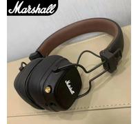 2026 New Marshall Major IV On-Ear Bluetooth Headphone Wireless Earphones Deep Bass Foldable Sport Gaming Headset with Microphone IV Brown