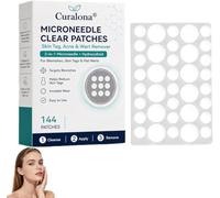 2026 New Microdart Acne Patches - Curalona Microneedle Clear Patches, 2-in-1 Microneedle & Hydrocolloid Patch, Pimple Patches, Scars & Wrinkles for Face & Body, Natural Ingredients (2 Boxs)