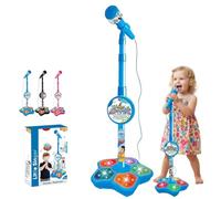 2026 New Microphone Toy,5-in-1 Kid Star Microphone with Stand Bluetooth,Adjustable Height Karaoke Microphones with Music&Light,Echo Effects,Karaoke Microphones Toy,Gifts for Little Singers