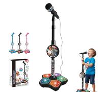 2026 New Microphone Toy,5-in-1 Kid Star Microphone with Stand Bluetooth,Adjustable Height Karaoke Microphones with Music&Light,Echo Effects,Karaoke Microphones Toy,Gifts for Little Singers