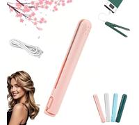 2026 New Mini Curl Pro, 2-In-1 Mini Curling Iron, Dual Purpose Curling Wand & Flat Iron Hair Straightener, Fast Heating Mini Hair Curler For Short Hair, Portable Mini Curling Tongs Travel Size (1PC-D)