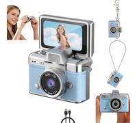2026 New Mini Digital Camera with 1.47 in LCD Screen 1080p,Flip Screen MiniCamera with Built-in Flash & Flip Display,Retro Ccd Digital Camera with Lanyard,Portable KeychainCamera for Travel Daily Use