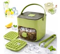 2026 New Model Portable Ice Maker for Freezer with Ice Bin Fast, 48 Cube Ice Maker with Easy Press Lid, Compact Countertop Design and Storage Drawer, One-Touch Operation for Home, Office, Household