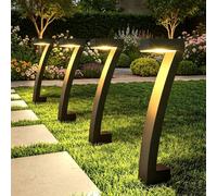2026 New Modern Solar Path Lights in a Creative Design, Solar Path Lighting, Ip65, 3500k, Intelligent Twilight Sensor, Storm-Proof Stability, Ready for Use, For Paths, Patios and Gardens(4pc)