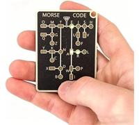 2026 New Morse Code Trainer Card Pro, Professional PCB Style with Interactive LEDs & Signal Buttons for Adult Morse Code Learning, Telegraph Practice & Encryption Training
