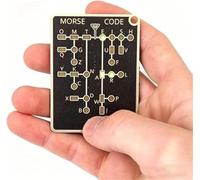 2026 New Morse Code Trainer Card Pro, Professional PCB Style with Interactive LEDs & Signal Buttons for Adult Morse Code Learning, Telegraph Practice & Encryption Training