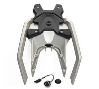 2026 New Motorcycle Rear Luggage Rack for BMW R1300GS Adventure 2024 2025 R1300GS 2023 2024 2025, Sturdy Metal Rear Tail Storage Rack Cargo Carrier with with USB Port Shelf Holder Plate(silver black)