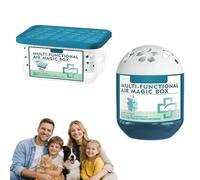 2026 New Multi Functional Air Magic Box, Indoor Dust Removal Magic Box with Natural Plant-Based Components, Maintenance-Free Fresh Space Air Purifiers for Pet Areas, Home (Round+Rectangular)