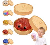 2026 New Mystery Dumpling Squishy, 10cm Giant Squishy Dumpling Stress Ball, Jumbo Dumplings Toy with Steamer Box, Rainbow Mystery Squishy Bun, Anxiety Relief Fidget Toy, for Adults&Kids (A2,1PC)