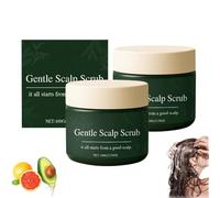 2026 New Natural Gentle Scalp Scrub,Deep Cleansing & Nourishing Exfoliating,Moisturizing and Comfortable,Relieve Itchy Scalp & Dandruff, Gentle Formula, for All Hair Types (2PC)