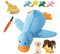 2026 New Paw Love Calming Duck, Paw Love Duck, Calming DuckToy For Dogs, Interactive Dog Toy With Quack Sound And Crazy Crinkle, Suitable For Small And Medium-Sized Dogs (blue,Medium)