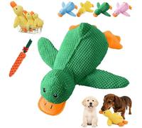 2026 New Paw Love Calming Duck, Paw Love Duck, Calming DuckToy For Dogs, Interactive Dog Toy With Quack Sound And Crazy Crinkle, Suitable For Small And Medium-Sized Dogs (green,Large)