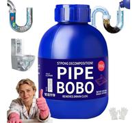 2026 New Pipecleaner, Drain Cleaners And Unblockers, Foam Drain Cleaner, Protects Pipes, One Bottle, Multiple Uses, for Outdoor, Kitchen, Bathroom, Shower, Toilet (1pc)