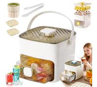 2026 New Portable Ice Maker with Lid & Storage Box 48 Ice Cubes Easy One-Button Operation Perfect for Home & Parties Compact Ice Cube Tray & Container