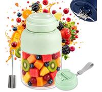 2026 New Portable Wireless Juicer Cup, 38 Blades Large Capacity Portable Blender, Food-Safe Material, Freshly Juiced in 40s, Multifunctional Blender Bottle for Juices,Milkshake,Smoothie (Green,800ml)