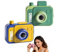 2026 New Prank Two-Way Camera Water Gun, Camera Double Prank Water Gun, Shoot Backwards & Forward, Lightweight Safe, Creative Outdoor Summer Games for Office Beach (Green+Yellow)