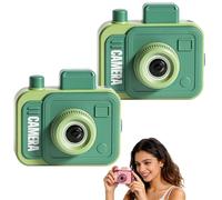2026 New Prank Two-Way Camera Water Gun, Camera Double Prank Water Gun, Shoot Backwards & Forward, Lightweight Safe, Creative Outdoor Summer Games for Office Beach (Green*2)