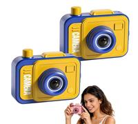 2026 New Prank Two-Way Camera Water Gun, Camera Double Prank Water Gun, Shoot Backwards & Forward, Lightweight Safe, Creative Outdoor Summer Games for Office Beach (Yellow*2)