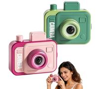 2026 New Prank Two-Way Camera Water Gun, Camera Double Prank Water Gun, Shoot Backwards & Forward, Lightweight Safe, Creative Outdoor Summer Games for Office Beach (Pink+Green)