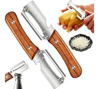 2026 New Premium Vegetable Peeler with Wooden Handle and Bottle Opener, Multi-Functional Vegetable Peeler for Kitchen, Potato Carrot Apple Peeler, Julienne Cutter, Comfort Grip (#B)